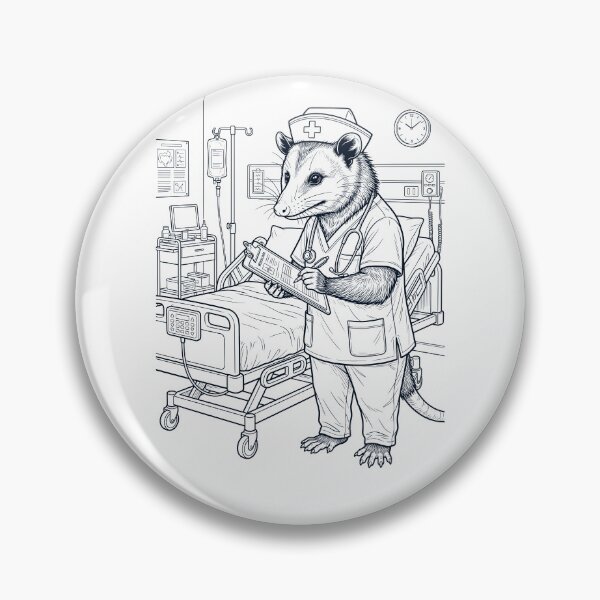 Artikelvorschau, Vintage Opossum Nurse Tierliebhaber entworfen und verkauft von TerryConnells.
