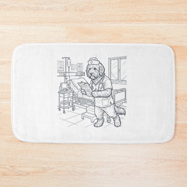 Item preview, Vintage Old English Sheepdog Nurse Dog Dad Mom Lover designed and sold by TerryConnells.