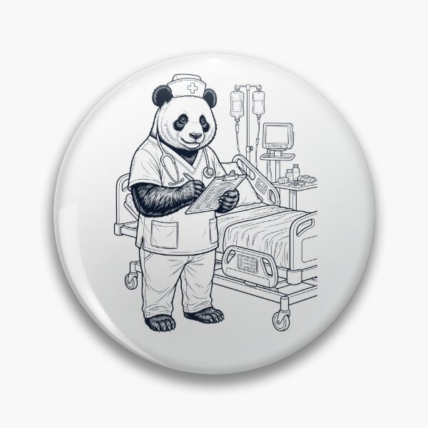 Item preview, Vintage Panda Nurse Animal Lover designed and sold by TerryConnells.