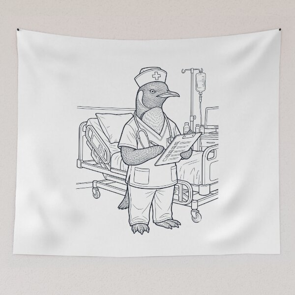 Item preview, Vintage Penguin Nurse Animal Lover designed and sold by TerryConnells.
