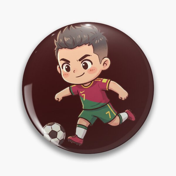 Item preview, Kawaii Football Star Number 7 Soccer Champion Anime Sports Art  designed and sold by RosetteArtists.