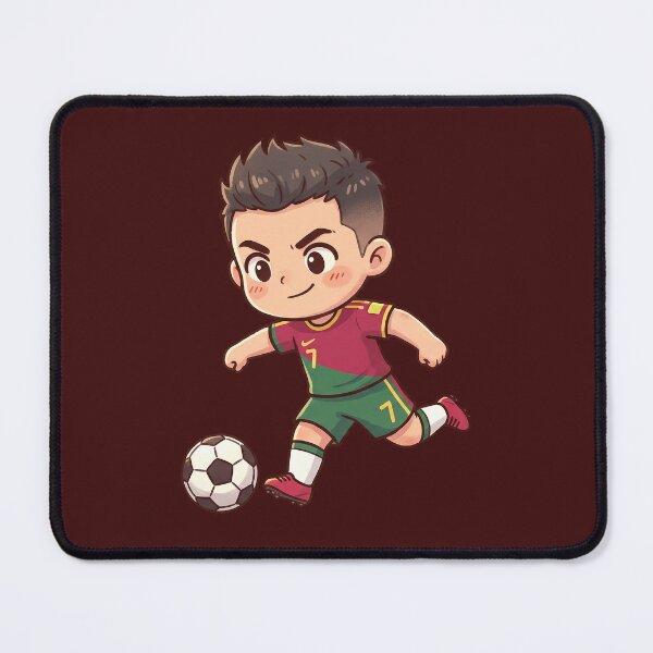 Item preview, Kawaii Football Star Number 7 Soccer Champion Anime Sports Art designed and sold by RosetteArtists.