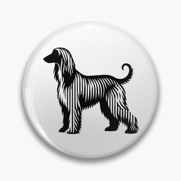 Item preview, Affie Silhouette - Minimalist Linear Afghan Hound designed and sold by Pfotenfaden.
