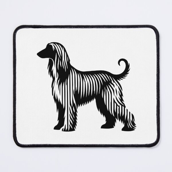 Item preview, Affie Silhouette - Minimalist Linear Afghan Hound designed and sold by Pfotenfaden.