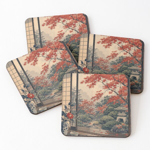Item preview, Autumn Garden View - Vintage Japanese Aesthetic Ukiyo-e Art designed and sold by bapupa.