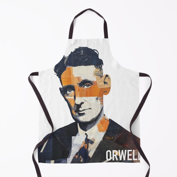 Item preview, Orwell – Literary Collage Portrait Art Print | 1984 Doublethink Dystopian Poster designed and sold by OzzFrequency.