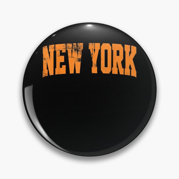 Item preview, vintage new york retro three stripes weathered blue & orange designed and sold by mariazin.