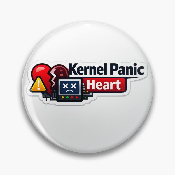 Item preview, Kernel Panic Heart Tech Sticker designed and sold by BrightMindPrint.