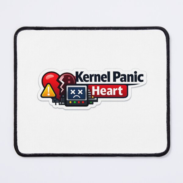 Item preview, Kernel Panic Heart Tech Sticker designed and sold by BrightMindPrint.