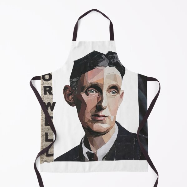Item preview, Orwell – Literary Collage Portrait Art Print | 1984 Doublethink Dystopian Poster designed and sold by OzzFrequency.