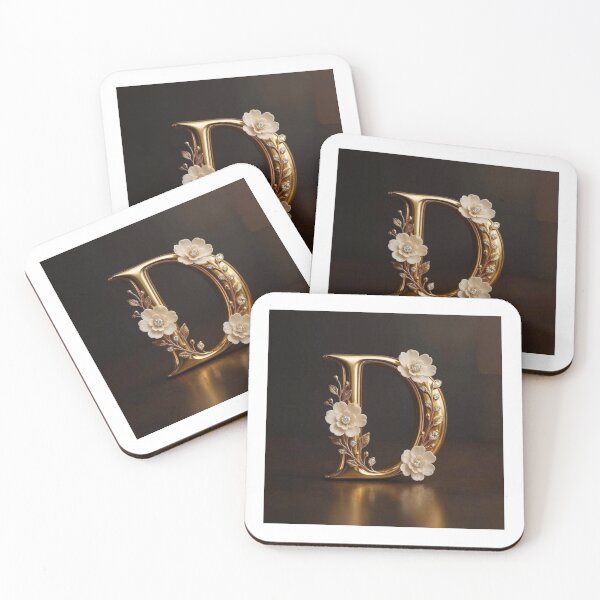 Item preview, Letter 'D' with elegant backgrouund designed and sold by Art-spree.