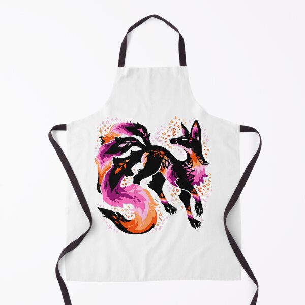 Item preview, Pride Colors Mythical Multi Tail Fox Art designed and sold by BOGirlartcraft.