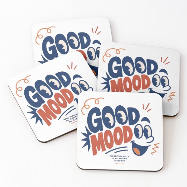 Item preview, GOOD MOOD Positive Vibes Uplifting Quote Design designed and sold by vectalux.
