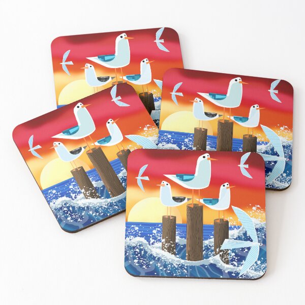 Item preview, Seagulls at Sunset designed and sold by Andrew  Hitchen.