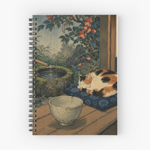 Item preview, Wabi-Sabi Rain - Vintage Japanese Aesthetic Ukiyo-e Art designed and sold by bapupa.