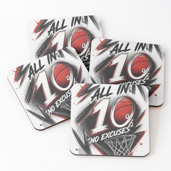 Item preview, "No Excuses Basketball Grind Motivational Graphic" designed and sold by KUHATLIKHA.