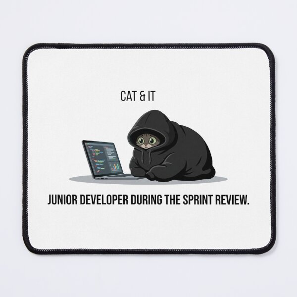 Item preview, Funny Junior Developer Gift Cat Sprint Review Hoodie  Cat Developer Humor Shirt Programmer Cat Gift designed and sold by Dev Mode.