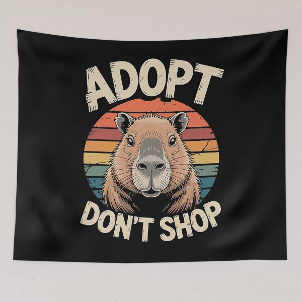 Item preview, Adopt Don't Shop Capybara Capybara Lover designed and sold by Littermin.