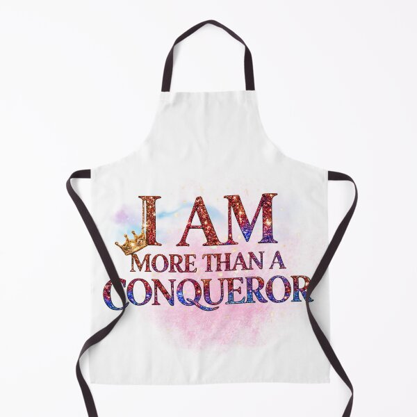 Item preview, I Am More Than A Conqueror PNG | Christian Crown Design | Faith Typography Sublimation designed and sold by Ashes to Artistry.