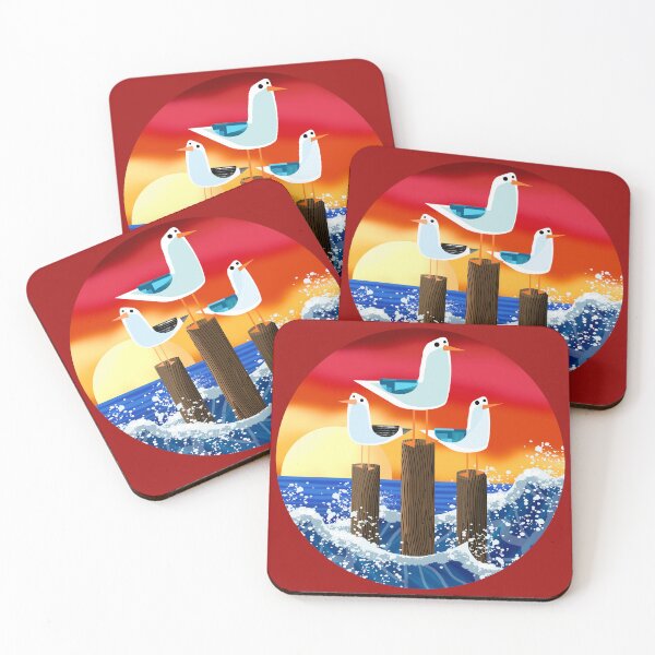 Item preview, Seagulls at Sunset designed and sold by Andrew  Hitchen.