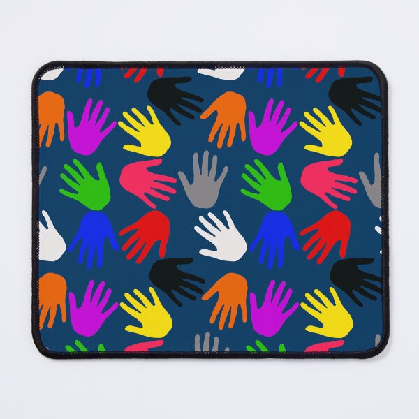 Item preview, Blue Colorful Handprints Pattern Design  designed and sold by PatternTitan.