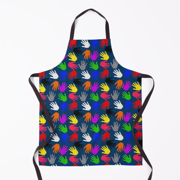 Item preview, Blue Colorful Handprints Pattern Design designed and sold by PatternTitan.