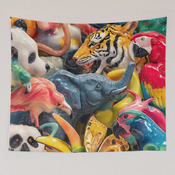 Aperçu de l'œuvre Collage animalier créée et vendue par AwesomeDigiShop.