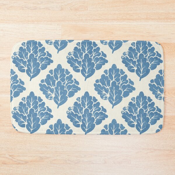 Item preview, Oak leaves medallion lattice, blue designed and sold by Caroline Rausch.