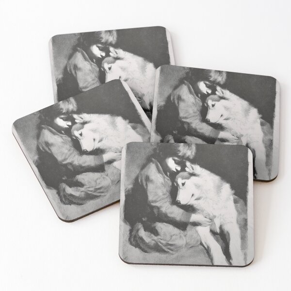 Item preview, Child Embracing a husky designed and sold by lautir.