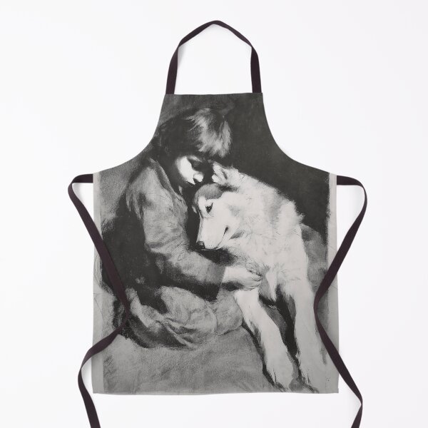 Item preview, Child Embracing a husky designed and sold by lautir.