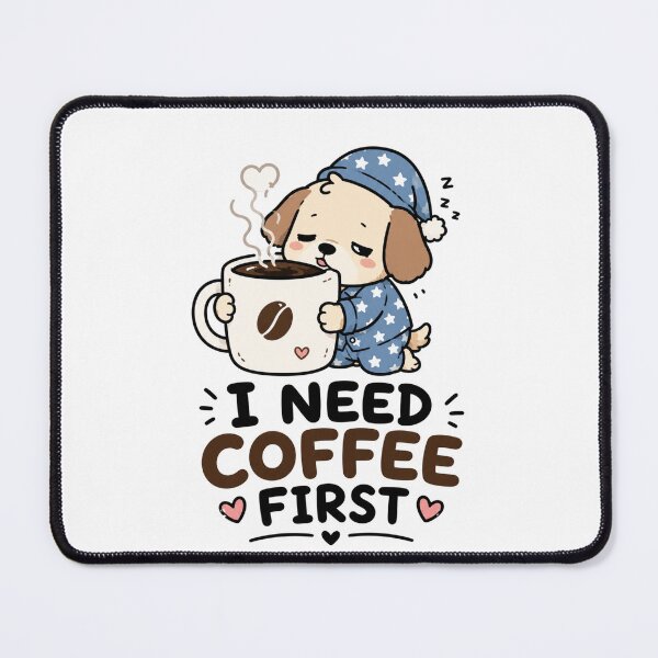 Item preview, Cute Coffee Dog T-Shirt designed and sold by MaynyStudio.