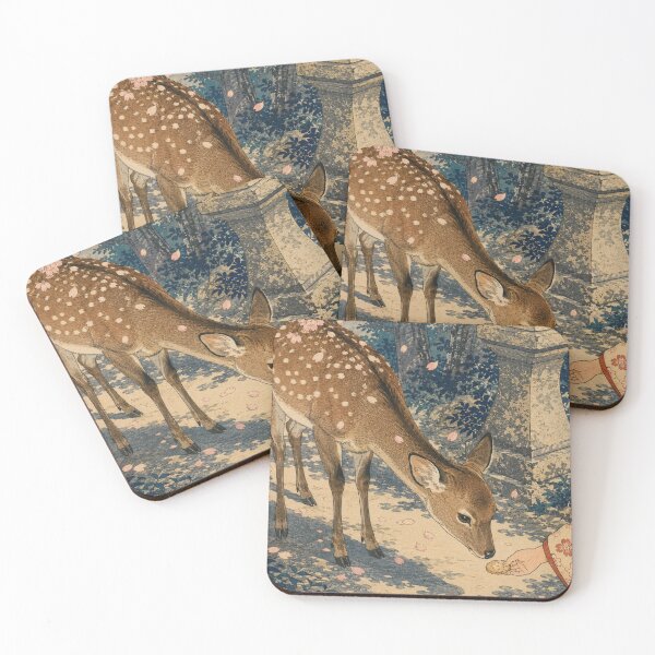 Item preview, Deer of Nara - Vintage Japanese Animal Ukiyo-e Art designed and sold by bapupa.