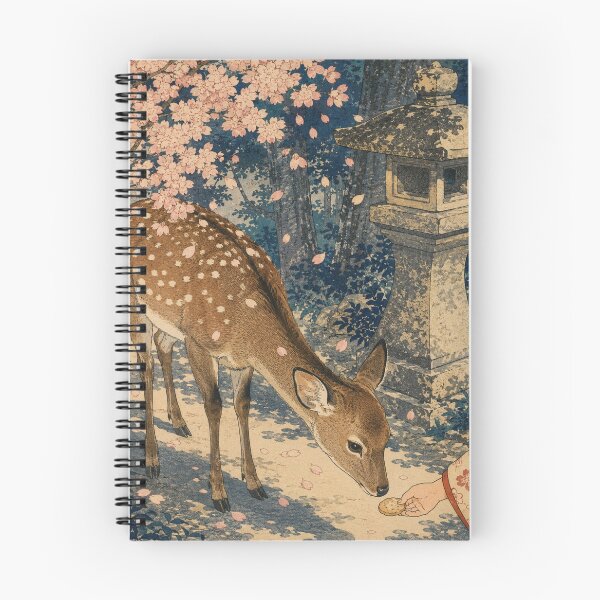 Item preview, Deer of Nara - Vintage Japanese Animal Ukiyo-e Art designed and sold by bapupa.