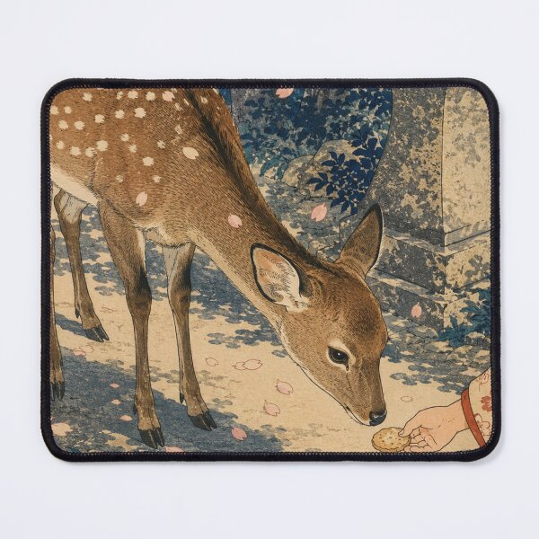 Item preview, Deer of Nara - Vintage Japanese Animal Ukiyo-e Art designed and sold by bapupa.