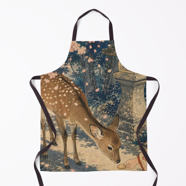 Item preview, Deer of Nara - Vintage Japanese Animal Ukiyo-e Art designed and sold by bapupa.