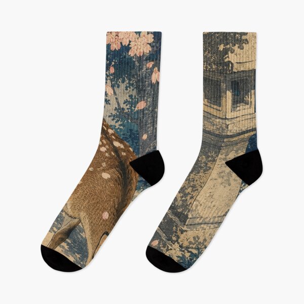 Item preview, Deer of Nara - Vintage Japanese Animal Ukiyo-e Art designed and sold by bapupa.