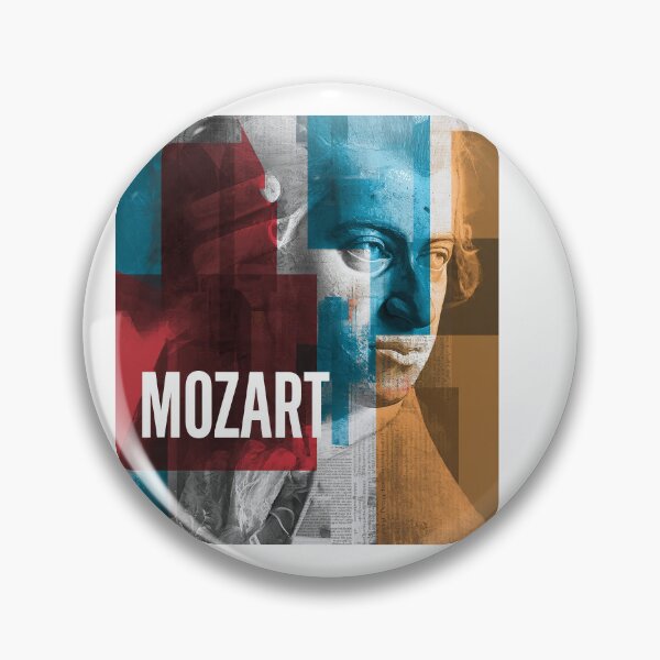 Item preview, Mozart – Musical Collage Art Print | Classical Composer Genius Poster designed and sold by OzzFrequency.