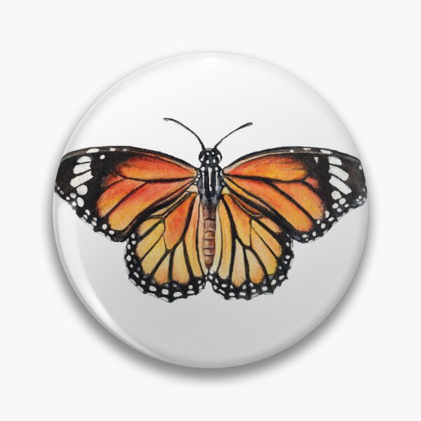 Item preview, Realistic Monarch Butterfly (Danaus plexippus) Illustration, Butterfly Lover Sticker, Nature Aesthetic, Wildlife Art  designed and sold by zephyrstudio26.