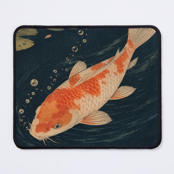 Item preview, Koi Pond Ripple - Vintage Japanese Animal Ukiyo-e Art designed and sold by bapupa.