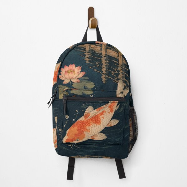 Item preview, Koi Pond Ripple - Vintage Japanese Animal Ukiyo-e Art designed and sold by bapupa.
