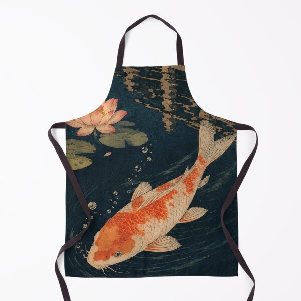 Item preview, Koi Pond Ripple - Vintage Japanese Animal Ukiyo-e Art designed and sold by bapupa.