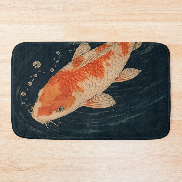 Item preview, Koi Pond Ripple - Vintage Japanese Animal Ukiyo-e Art designed and sold by bapupa.