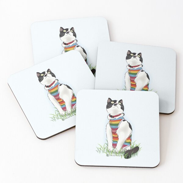 Item preview, Cat with colorful cloth designed and sold by PuchiPuchiHo_Pet & Illustration Artist.