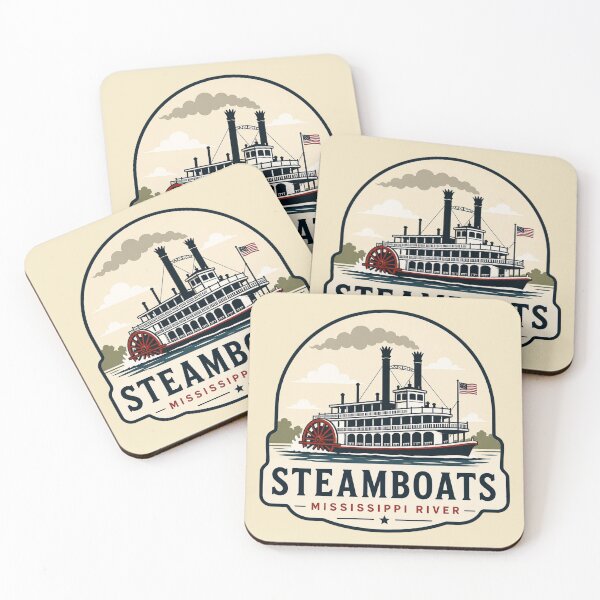 Item preview, Mississippi River Steamboats designed and sold by Myra365Art.