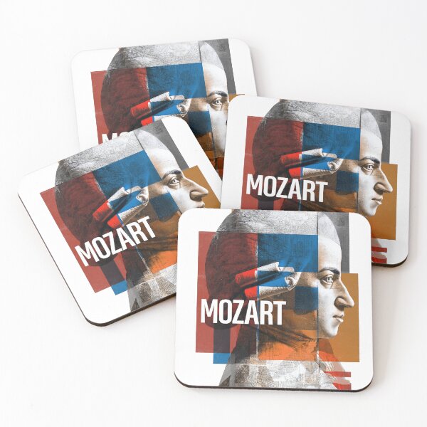 Item preview, Mozart – Musical Collage Art Print | Classical Composer Genius Poster designed and sold by OzzFrequency.