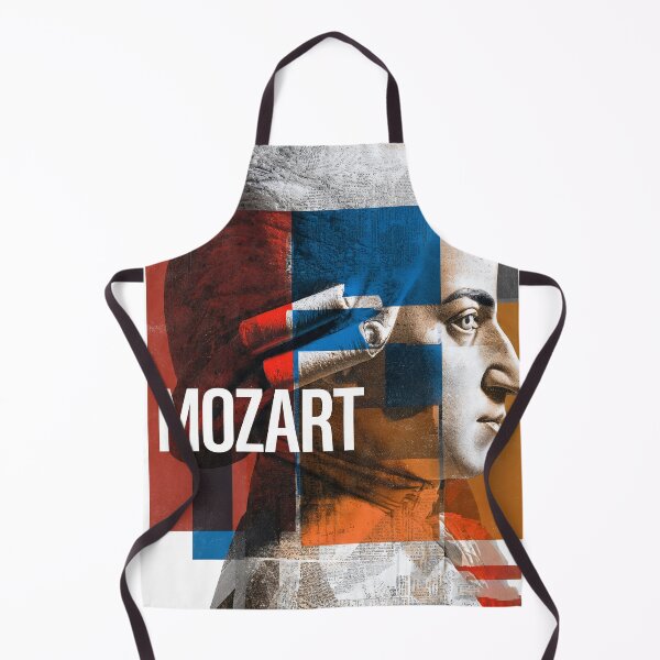 Item preview, Mozart – Musical Collage Art Print | Classical Composer Genius Poster designed and sold by OzzFrequency.