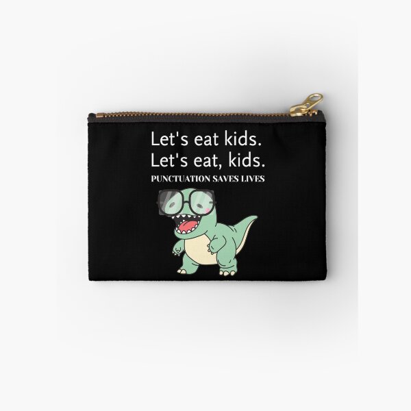 Item preview, Punctuation Saves Lives Funny Grammar Dinosaur designed and sold by creativerooney.
