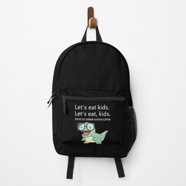Item preview, Punctuation Saves Lives Funny Grammar Dinosaur designed and sold by creativerooney.