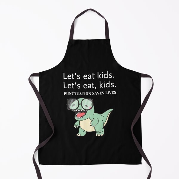 Item preview, Punctuation Saves Lives Funny Grammar Dinosaur designed and sold by creativerooney.