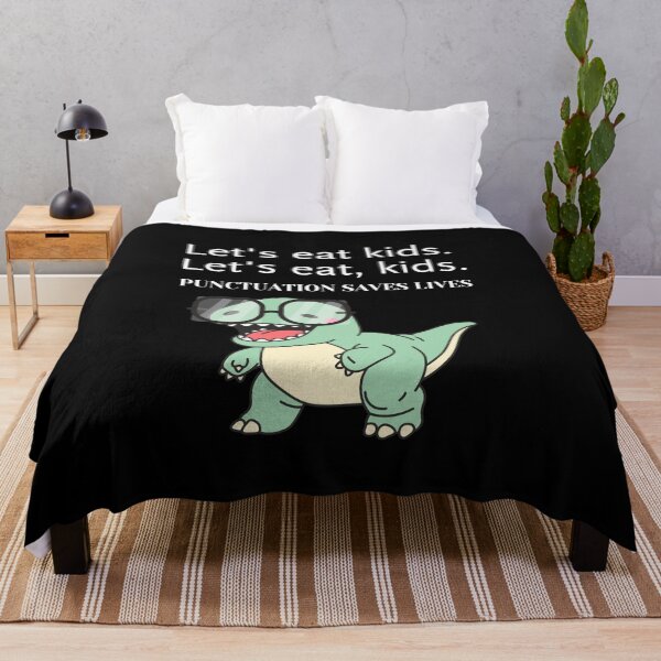 Item preview, Punctuation Saves Lives Funny Grammar Dinosaur designed and sold by creativerooney.